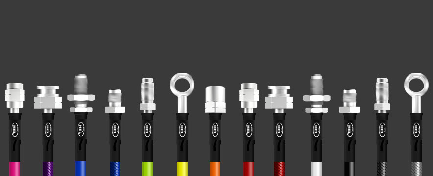 Raccords et flexibles de frein sur-mesure HEL Performance, coloris au choix